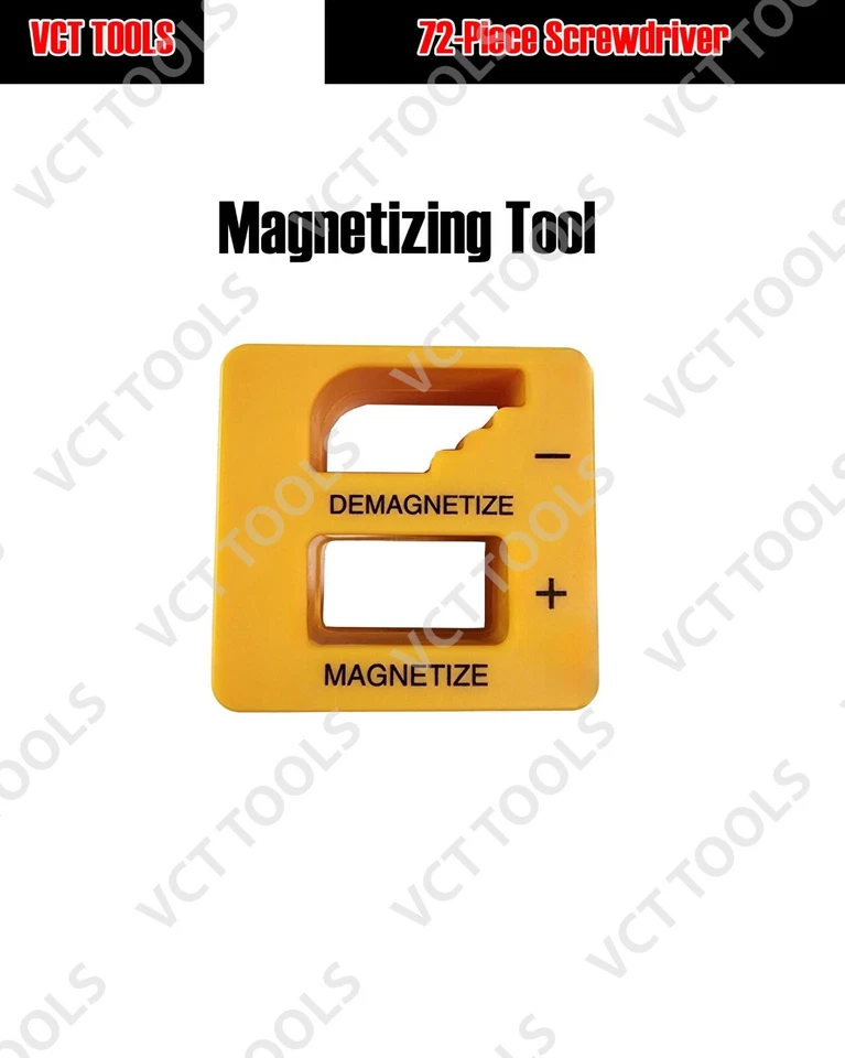 VCT  72pc Magnetic Screwdrivers Set,  Insulated Screwdrivers 1000V included - Image 4 of 4
