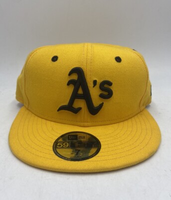 New Era 59fifty Oakland Athletics A's Gold/Yellow Fitted Hat Men's