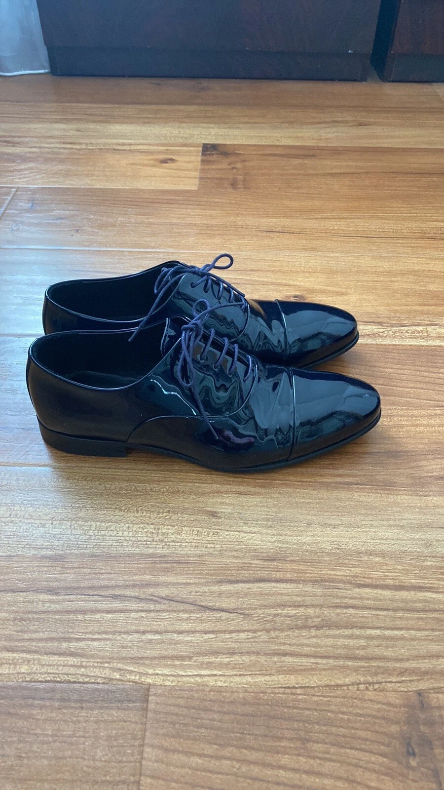 BOTTEGA VENETA Scarpe eleganti Bottega da uomo in vernice nera sposo 7 5 US euro 40.