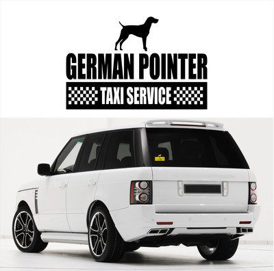 AYC Auto Aufkleber GERMAN POINTER Taxi Service Hunde Hundeaufkleber Siviwonder