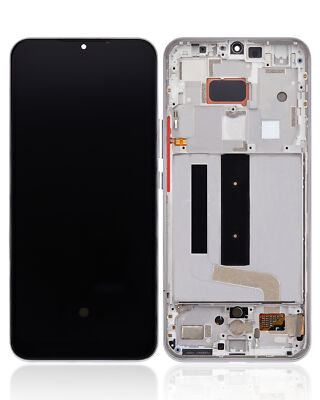 OLED Assembly With Frame Compatible With Xiaomi Mi 10 Lite 5G - Dream White