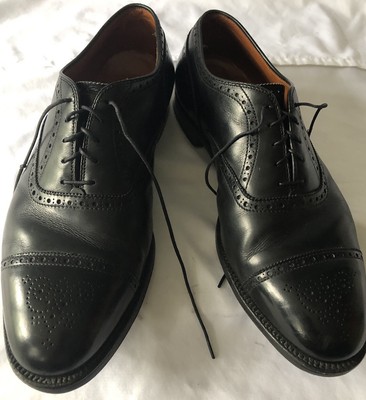 Alden 909 Black Calfskin Medallion Tip Bal