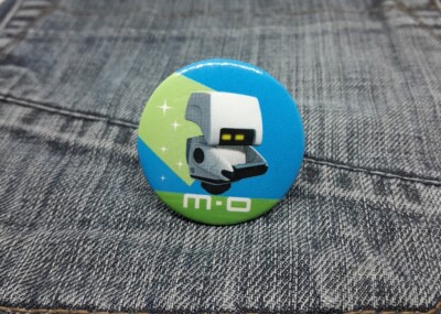 Offizielle Disney Pixar WALL-E ''M-O'' Roboter Pin Button Anstecker (38mm) Merchandise