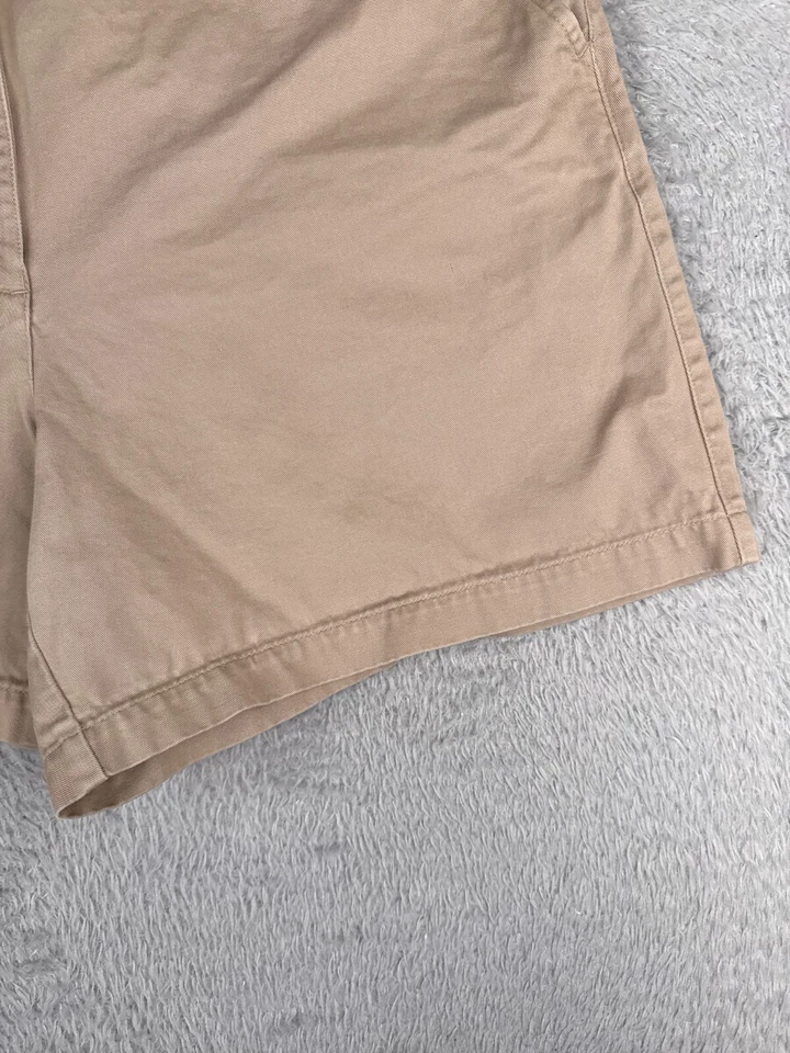 Pantalones Cortos Lauren Ralph Lauren Mujer 16 Beige LRL 100% Algodón Sarga Caminata Campamento 33x6 Foto 2 de 4