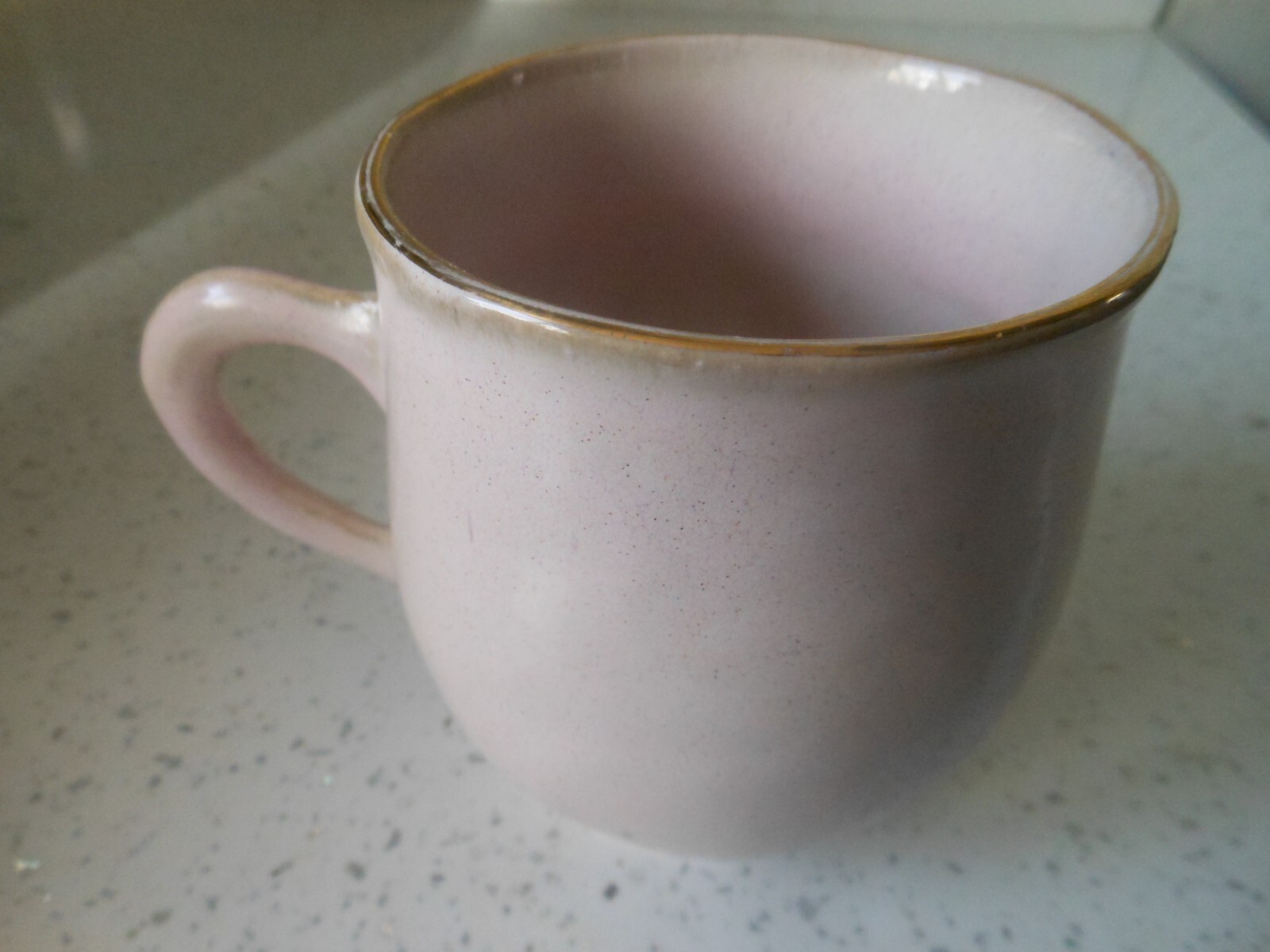 Mug Dusty Pink Gold Rim Oliver Bonas eBay