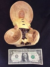 vintage 1948 McCarty Bros. Calf. pottery co. "Girl Selling Hats"-excellent