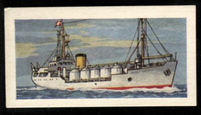 Tabakkarte, Ging, Schiffe und ihre Funktionsweise, 1961, Flüssiggas-Transportschiff, #22
