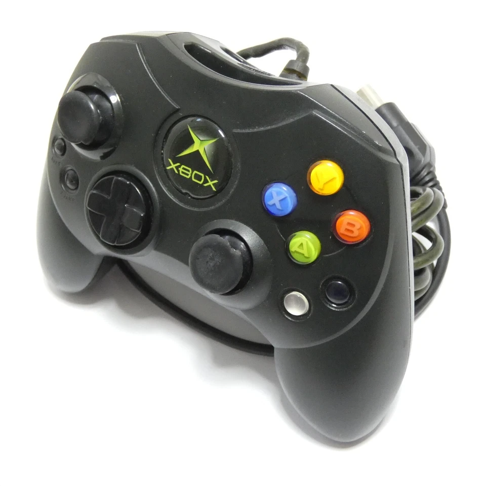 MANETTE CONSOLE MICROSOFT XBOX 1ERE GENRATION CONTROLER S AVEC ADAPTATEUR TESTE - Photo 2/4