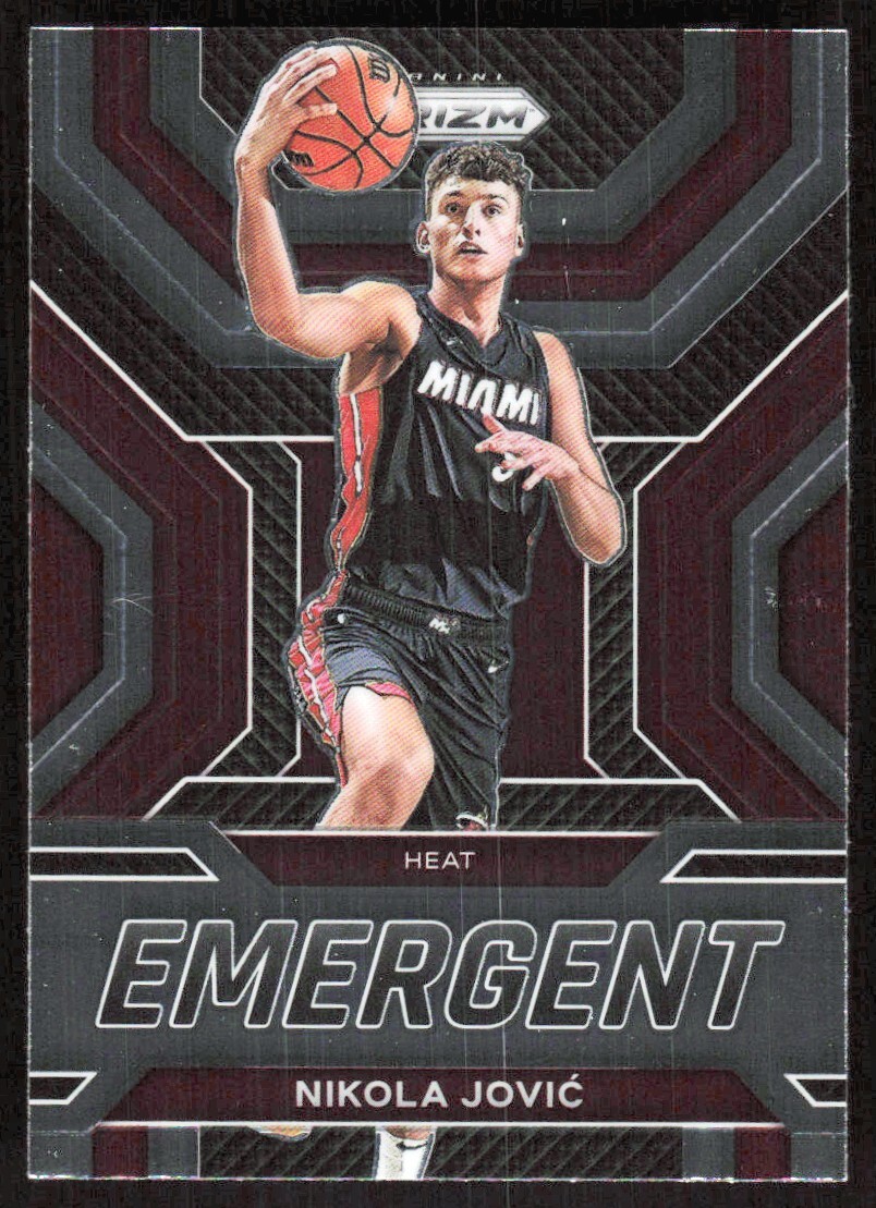 2022-23 4866E Panini Prizm Emergent Nikola Jovic Miami Heat #17