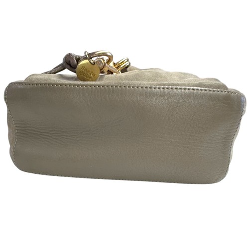 See By Chloe Tony Bucket Bag Medium Suede Motty Gray Black Strap Shoulder Bag - Picture 6 of 13