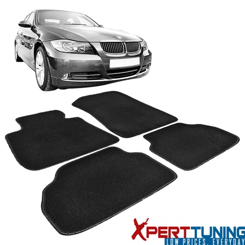 E90 Floor Mats Carpet Front & Rear Full Set with Optional Colors FOR: (BMW)