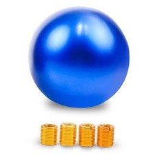 Universal Round Ball Shifter Knobs Chrome Finish Weighted Cool Gear Shift Blue Universal Round Ball Shifter Knobs Chrome Finish Weighted Cool Gear Shift Blue