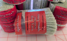 Mary Maxim Pre-Cut Latch Hook Rug Yarn LOT of 7 COLOR 0047 YellowGreen LOT of 7