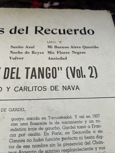 Carlos Gardel Los Tangos Del Recuerdo Antologia El Rey Del Tango Vol. 2 See Des - Picture 12 of 20