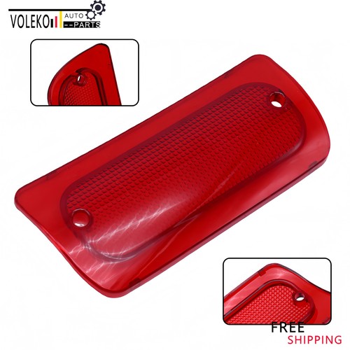 Fits 1994-2004 Chevy S-10 GMC Sonoma Extended Cab 3rd Brake Light Lens Red Cover