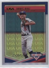 2018 USA Baseball Stars & Stripes Longevity Gold Team Logo 7/25 Davis Diaz 16qy
