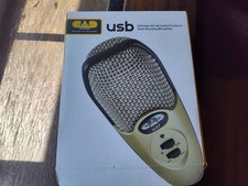 CAD U37 USB Studio Condenser Vocal Recording Microphone with Stand Champagne