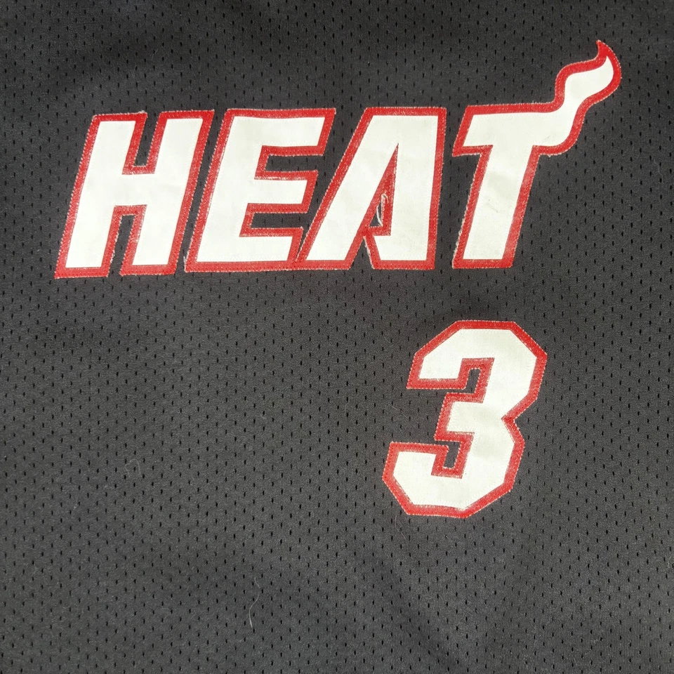 Miami Heat Jersey Mens Large NBA Basketball Dwyane Wade #3 Adidas Length +2 - Image 4 of 4