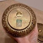 2 Vintage Foil Lithograph Art Solid Brass Frame Made in England 5.5" Diam. — photo 4
