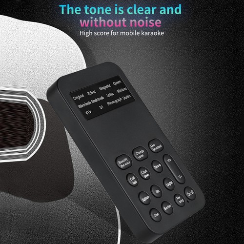 Voice Changer External Mobile Phone Sound Card With Built In Multiple Sound NEW - Afbeelding 6 van 12