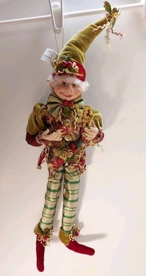 Robert Stanley Elf 16  Poseable Limbs Green Red Costume Christmas Decor
