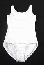 Theatricals Classwear Women's Scoop Neck Tank Dance Leotard CN6 White Medium NWT