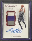 DE'AARON FOX 2018-19 PANINI FLAWLESS #VP-DAF VERTICAL GU PATCH AUTO RUBY 7/15
