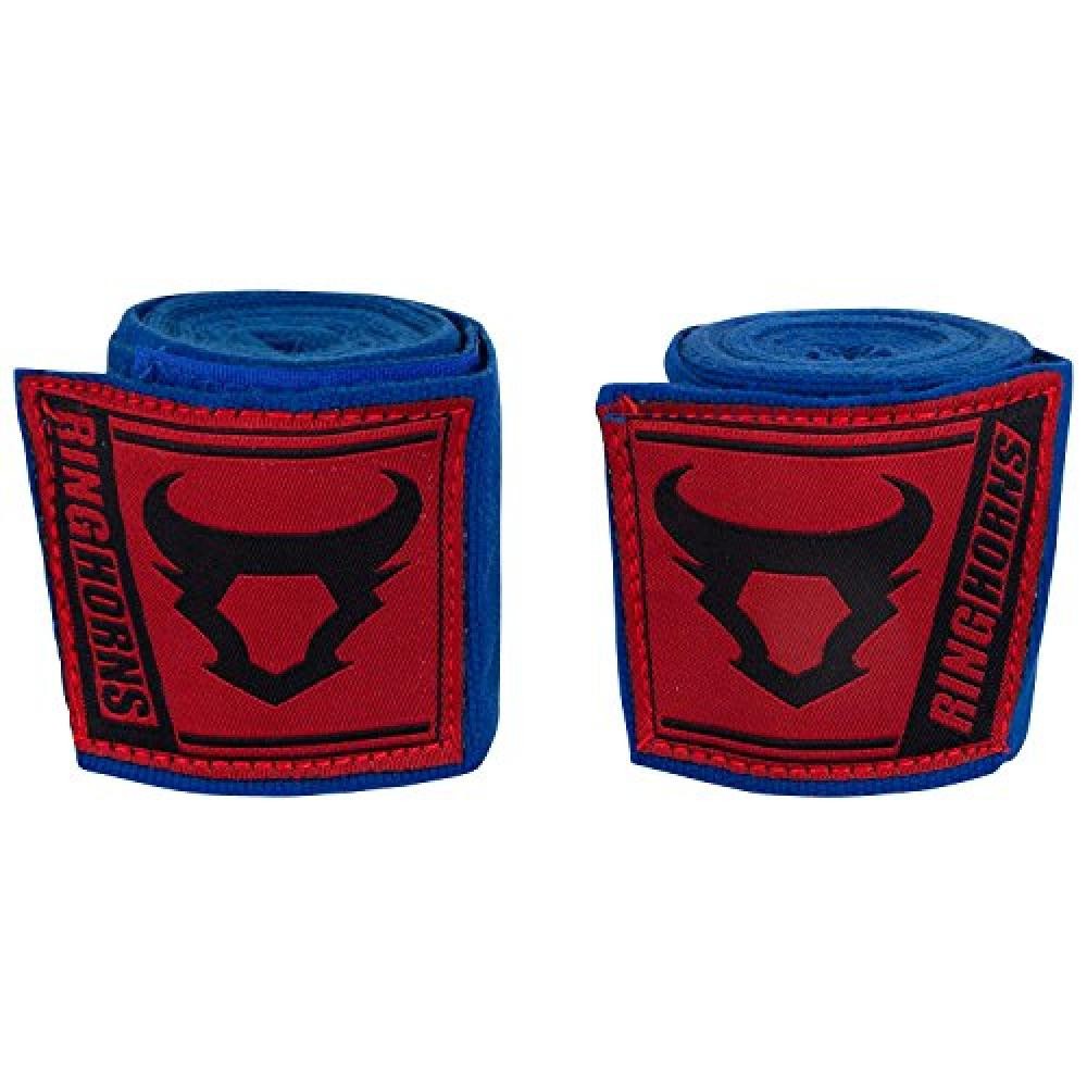 (TG. 4 m) Ringhorns Charger, Bendaggi da Boxe Unisex – Adulto, Blu, 4 m - NUOV
