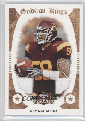2009 Donruss Threads Materials 86/95 Rey Maualuga #46 Rookie RC 0b2