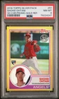 2018 Shohei Ohtani Rookie 1983 Topps Chrome Silver Pack Gold Refractor /50 PSA 8