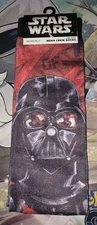 New Darth Vader Printed Crew Socks Mens Size 10-13 Star Wars Sublimated Bioworld