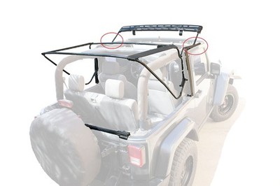 MasterTop 15433301 Soft Top Hardware Kit for Jeep Wrangler JK 2 Door