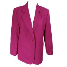 SAG HARBOR 100 WOOL BLAZER Sky Size 16