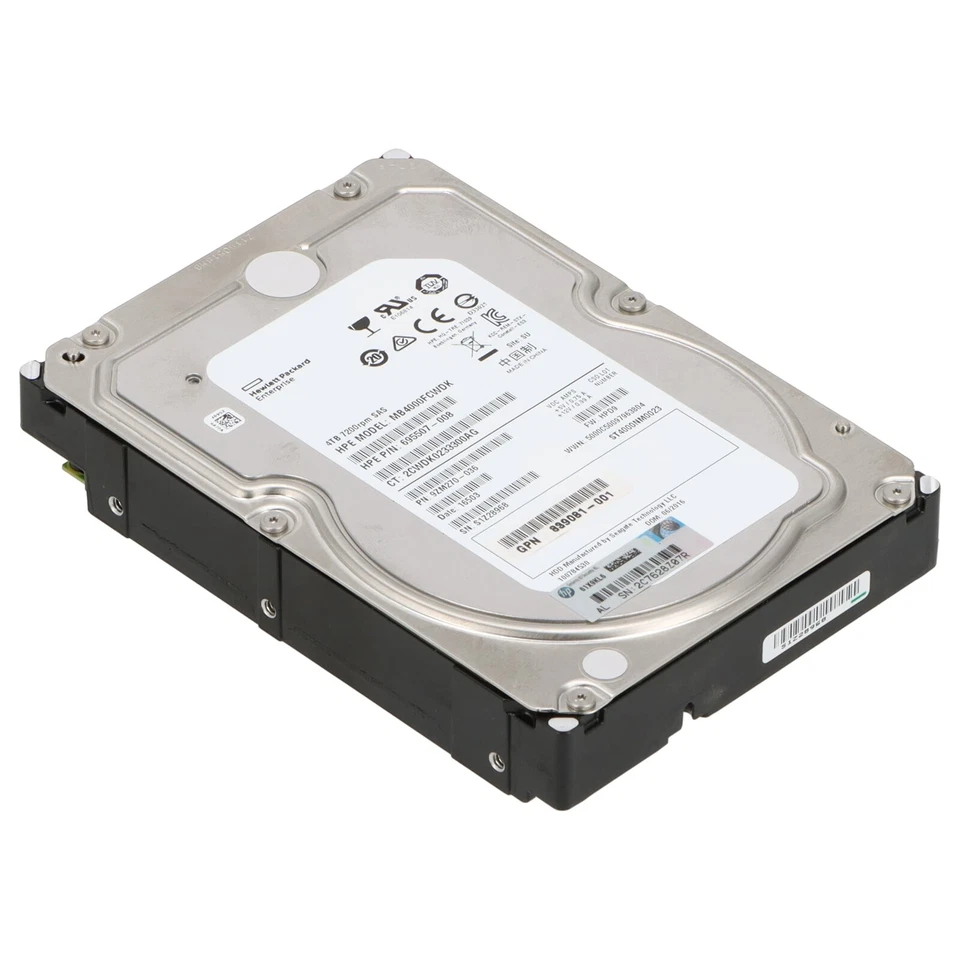 HP SAS Festplatte 4TB 7,2k SAS 6G 3,5" - 839081-001