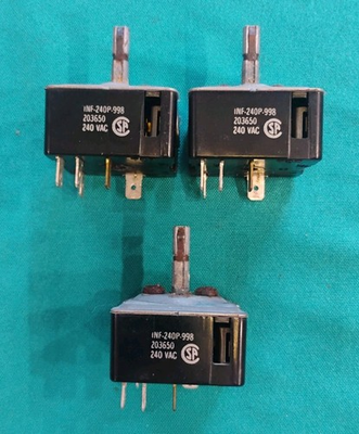 #ad Jenn Air Whirlpool Infinite Switches INF240P 998 Tested Set of 3 Three TESTED $89.99