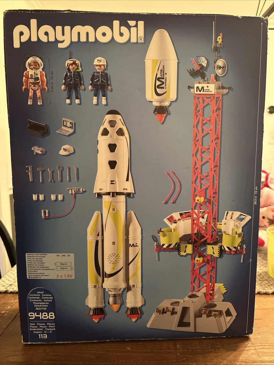 PLAYMOBIL Mission Rocket with Launch Site (9488) for sale online