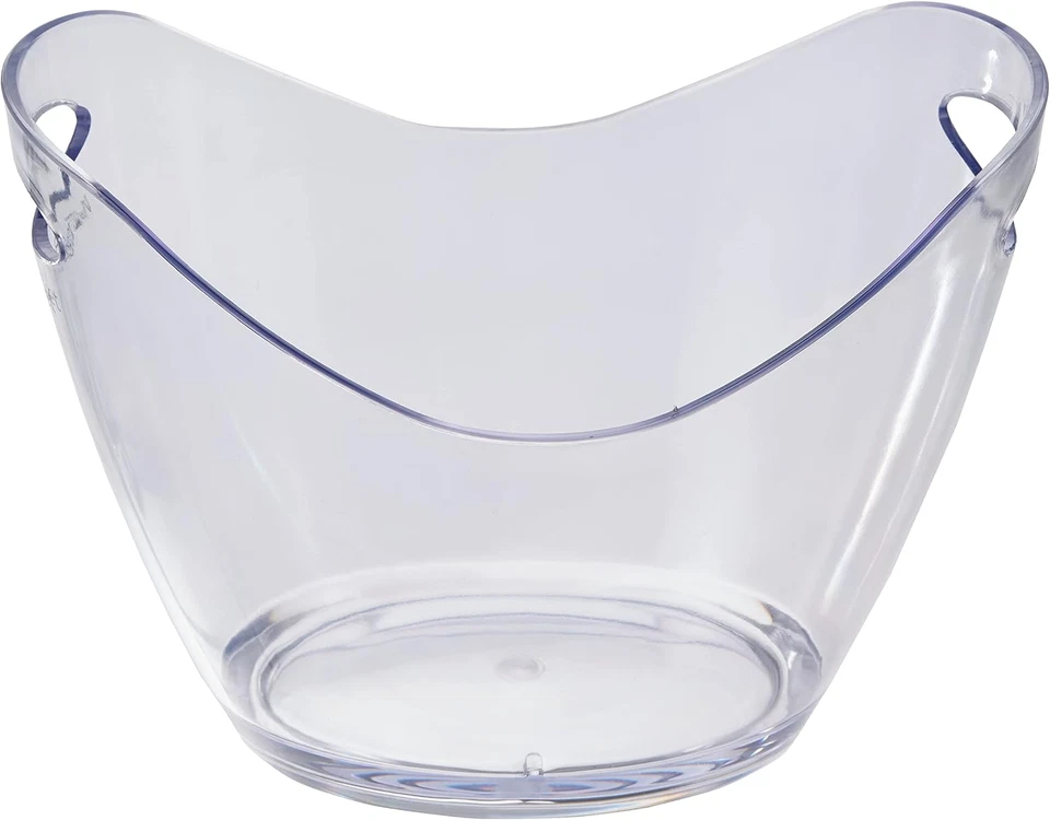 Transparent 2 Bottles Ice Bucket Secchiello Portaghiaccio Trasparente per 2 Bott - Immagine 2 di 4