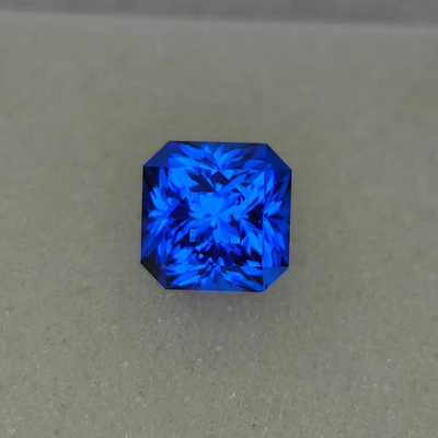 #ad #ad 10 Ct Natural Ceylon Master Cut Blue Sapphire Asscher Loose Certified Gemstone $31.59