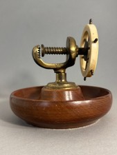 Nutcracker Nussknacker Steuerrad Holz Messing Ships Wheel Brass Wooden
