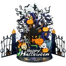 D4DREAM Pop Up Happy Halloween Card, 5.5''x7.8'', 3-Castle
