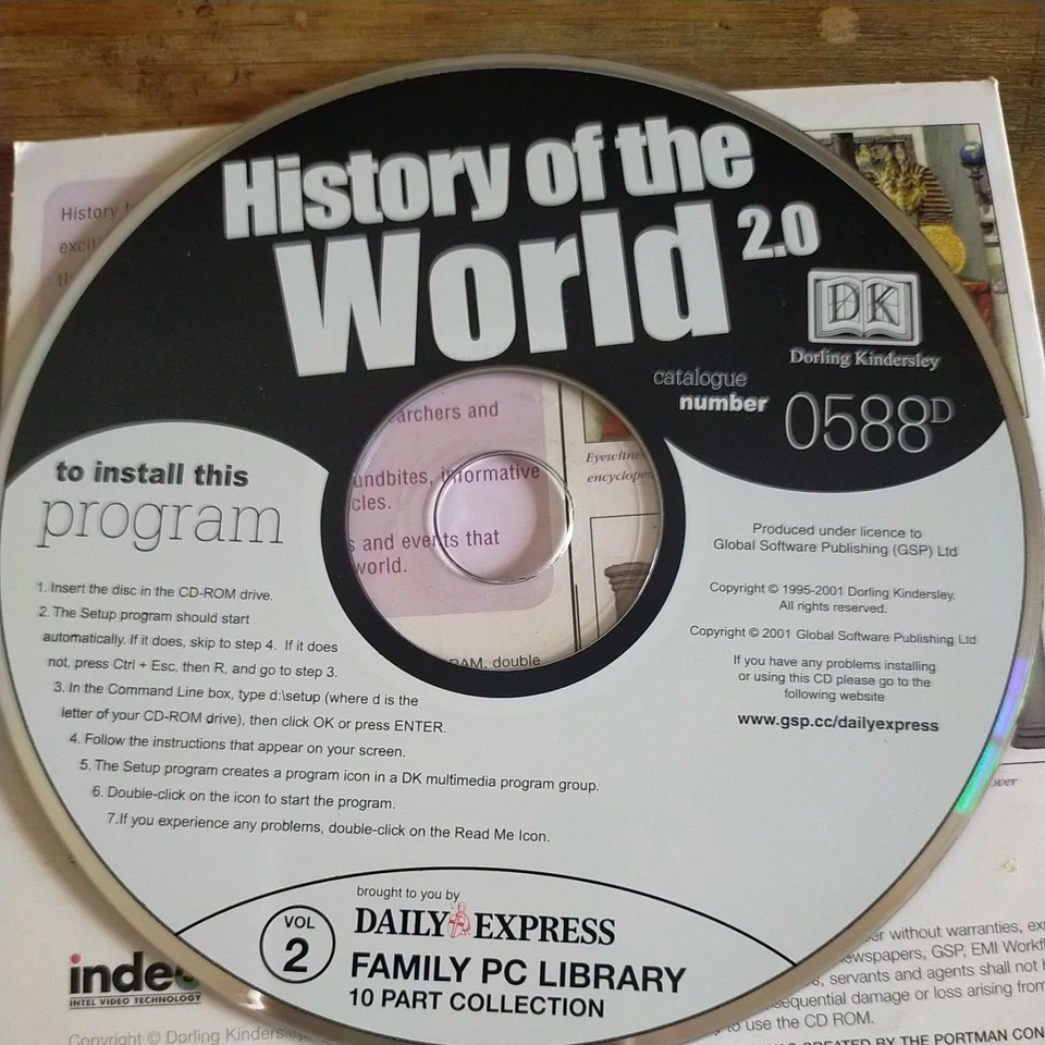 D K Eyewitness - History of the World (2.0 PC CD ROM) Daily Express promo - Image 3 of 3