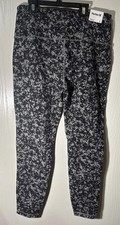 Hurley Stretch Moisture Wicking Reversible Leggings Women's Large NWT