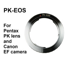 Pentax PK K Lens to Canon EOS EF Mount Adapter Ring 50D 600D 1000D 1100D 550D 7D