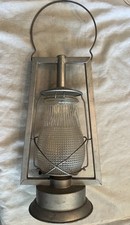 RARE Dominion Tubular Lamp Co Railroad Kerosene Lantern DITHRIDGE X-Ray Globe