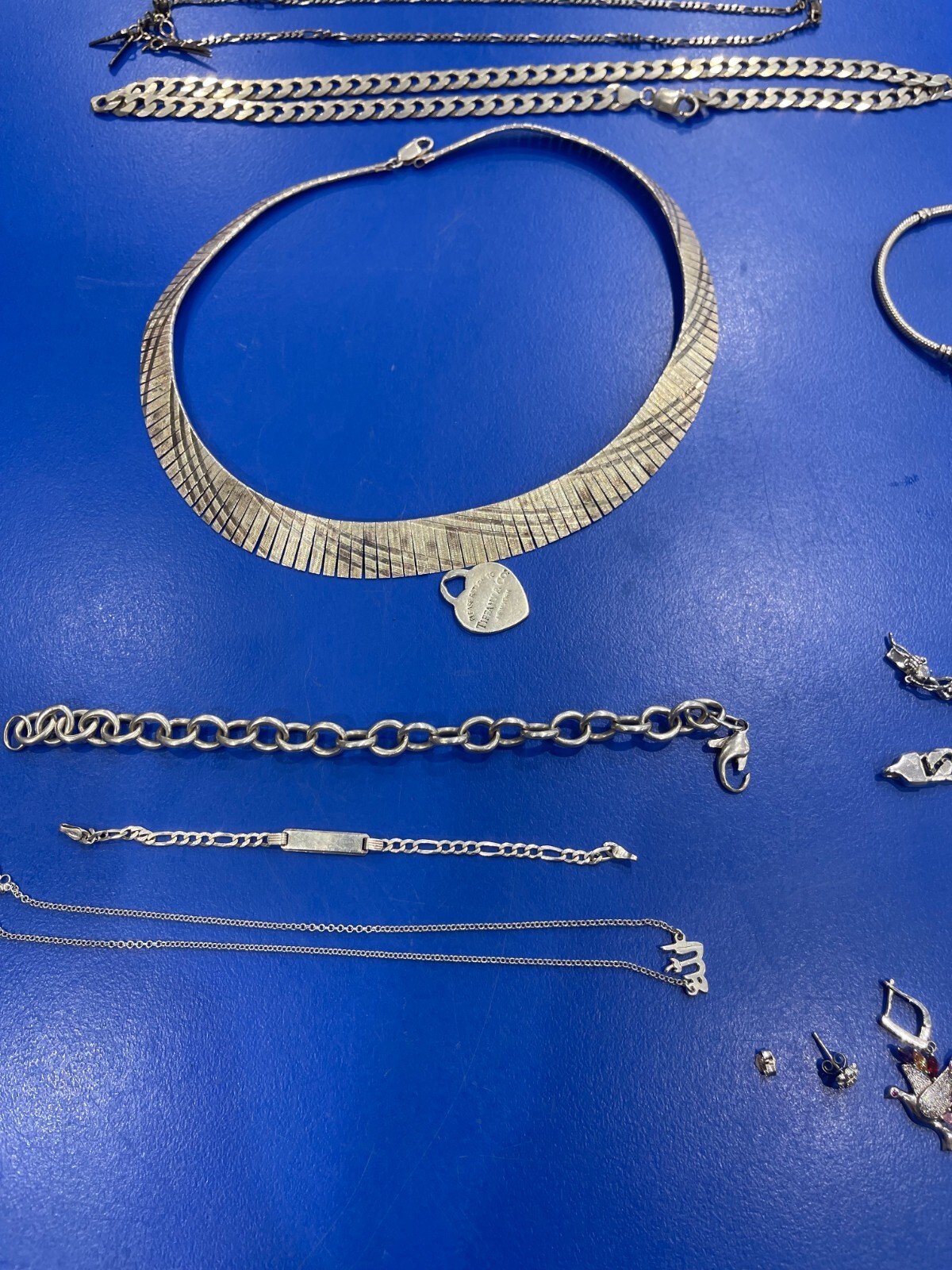 BULK SILVER SCRAP JEWELLERY 925 SILVER 329 GRAMS (Wearable Pieces