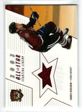 2002-03 BAP Memorabilia #AS9 Sandis Ozolinsh *#/40 (ref 210952)
