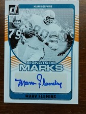 2024 Panini Donruss Marv Fleming Signature Marks Auto #SMA-MFL-Miami Dolphins