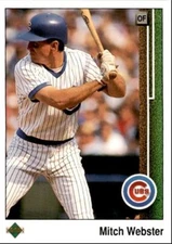 1989 Upper Deck Mitch Webster . Chicago Cubs #65