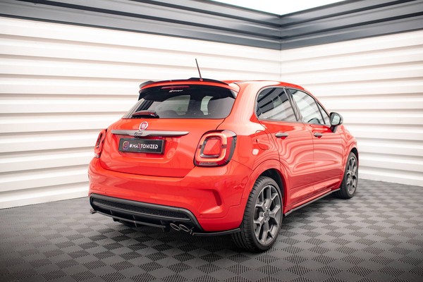 Cup Spoiler CAP FüR Fiat 500X Sport Mk1 Facelift Schwarz Heckspoiler Dachspoiler-image