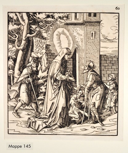 Beck Burgkmair Iduberga Orig. Antique Print 1516/ 1799 Heilige Ida Itta Nivelles - Picture 7 of 7